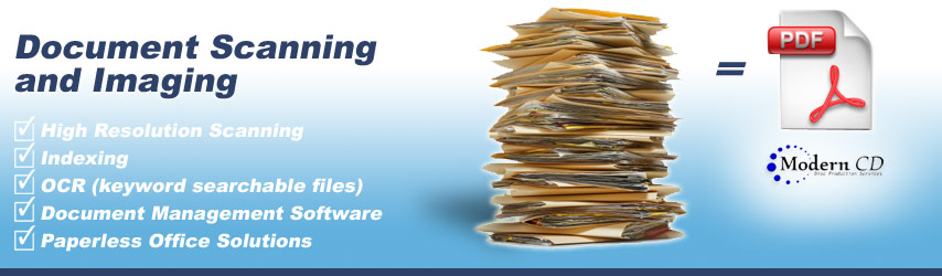 Document Scanning Services by Modern CD.