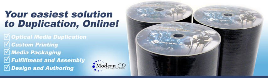 Mini CD Duplication, Custom Printing, Media Packaging, Fulfillment and Assembly.