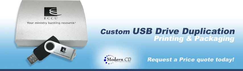 USB Duplication Services, USB Printing and USB Packaging by Modern CD LLC.